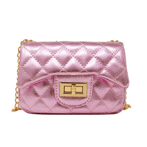 Metallic Classic Mini Bag - Pink