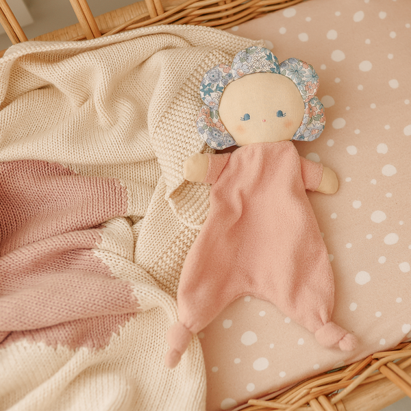 Flower Baby Comforter Liberty Blue