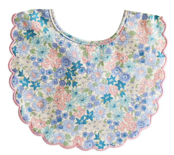 Scallop Bib Lilly Blue