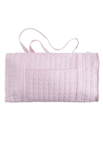 Quilted Luggage- Light Pink Duffle