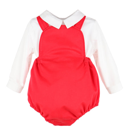 The Classic's Vintage Boy Overall - Red (6M,24M)