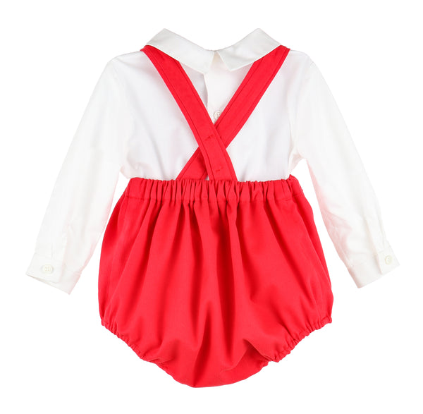 The Classic's Vintage Boy Overall - Red (6M,24M)
