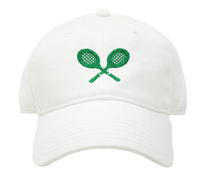 Tennis Racquets on Kids White Hat