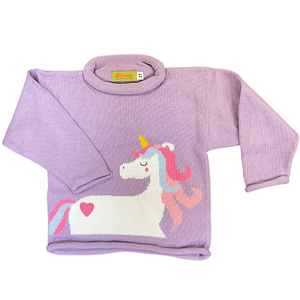 Lavender Unicorn Sweater