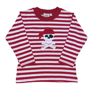 Wide Red Stripe Long Sleeve Pirate Tee