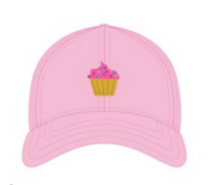 Cupcake on Light Pink Kids Hat