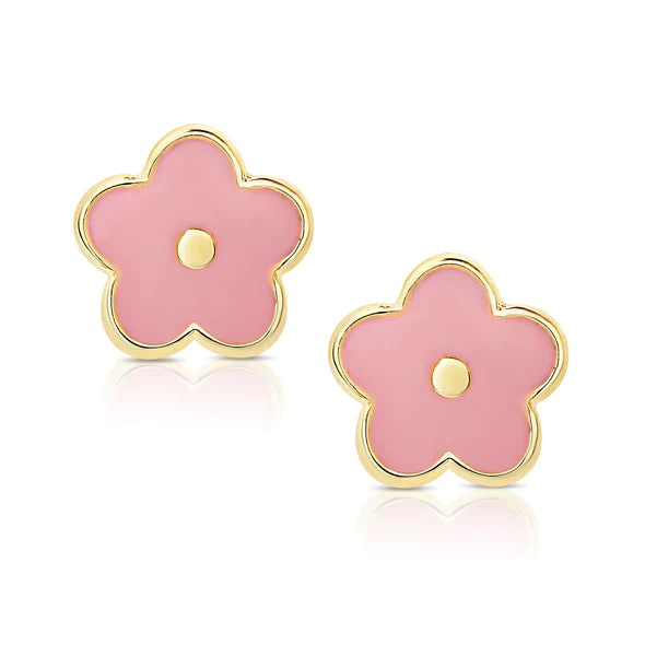 Flower Stud- Pink