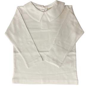 White Boys Knit Long Sleeve Shirt (9M, 12M)