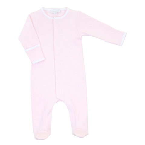 Mini Stripe Essentials Footie - Pink