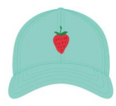 Strawberry on Keys Green Kids Hat