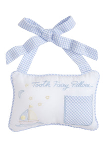 Tooth Fairy Door Pillow - Blue